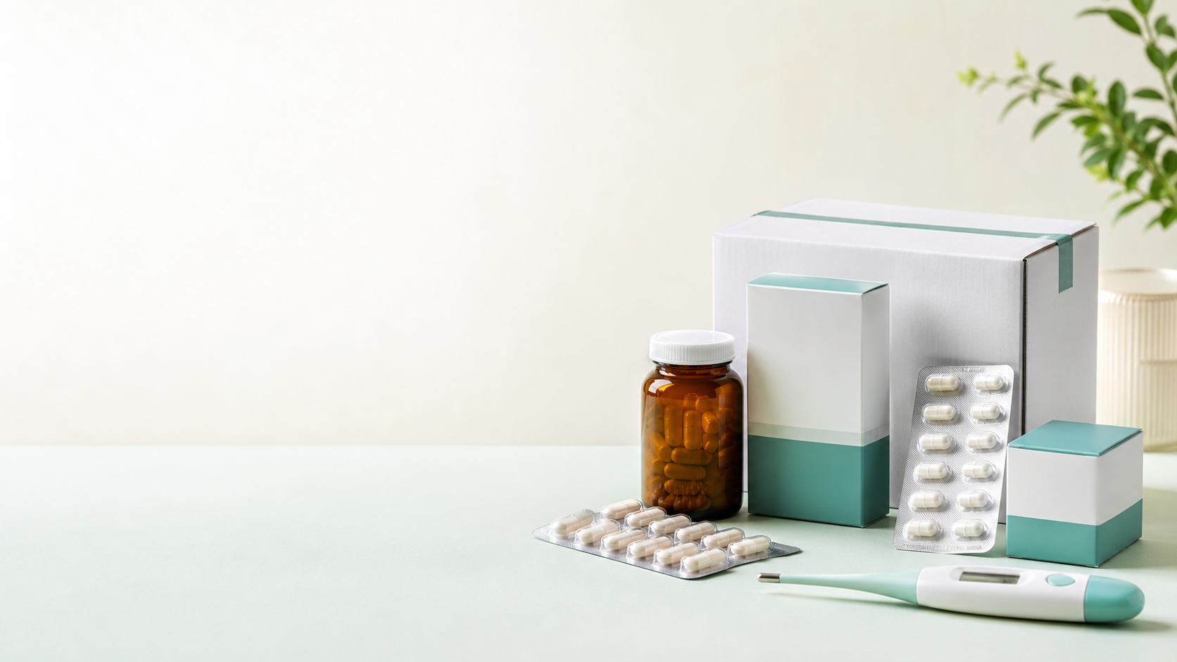 Medicine packs, supplements and pharmacy essentials